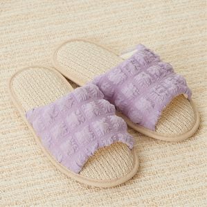 iellio（イエリオ）の「ポップコーンルームシューズ＜スリッパ・滑り止め加工＞（スリッパ・ルームシューズ）」｜パープル