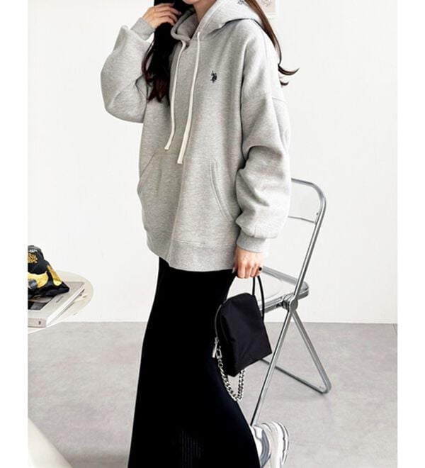 GeeRA（ジーラ）の「【U.S. POLO ASSN.】フード刺繍裏起毛パーカー（パーカー）」｜詳細画像