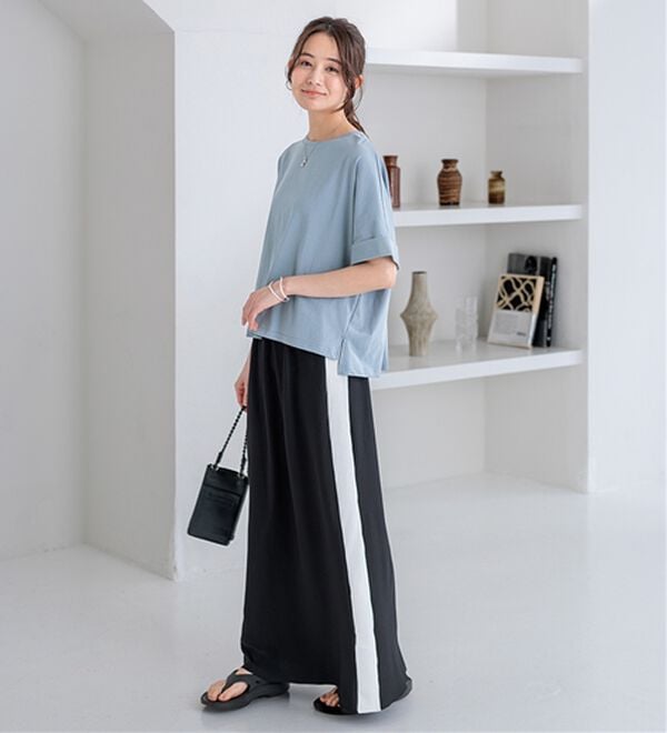 BELLUNA（ベルーナ）の「ヒンヤリ実感！大人顔サマ見えゆったりＴシャツ（Tシャツ）」｜詳細画像