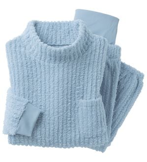 LAVIENNE（ラヴィエンヌ）の「ふわふわあったかフリースパジャマ（パジャマ・ルームウェア）」｜グレイッシュブルー