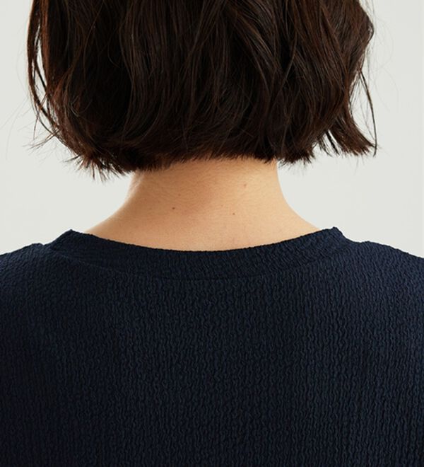 BELLUNA（ベルーナ）の「ジャカード素材袖メッシュレースプルオーバー（カットソー）」｜詳細画像