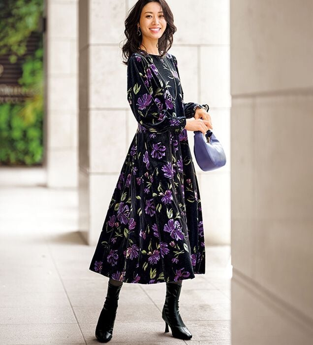 最終値下げ］［alliede］花柄ワンピースMサイズ 小花柄ワンピースM