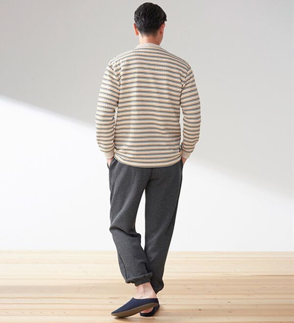 「【２着組】＜アーノルド　パーマー＞肌側綿１００％こだわりリラックスパジャマ（メンズルームウェア）」｜詳細画像