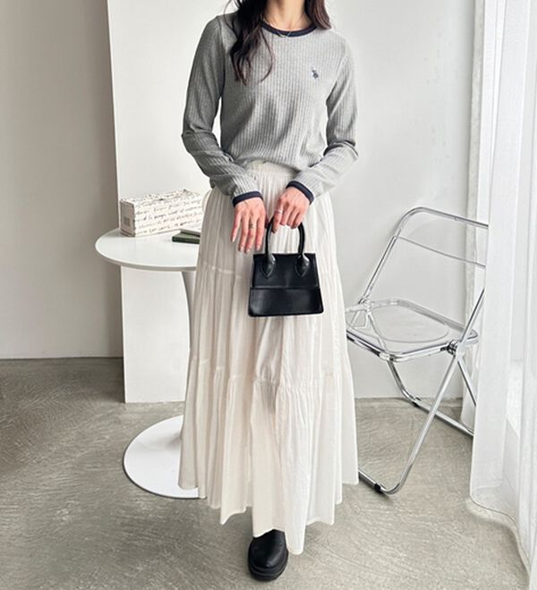 GeeRA（ジーラ）の「【U.S. POLO ASSN.】配色デザインリブロンT（カットソー）」｜詳細画像