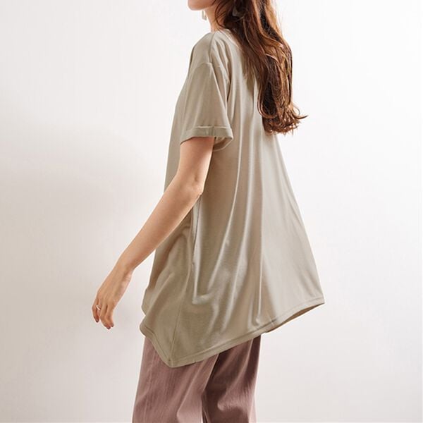 RANAN（ラナン）の「ひんやり！レディゆるシルエットＴシャツ（カットソー）」｜詳細画像