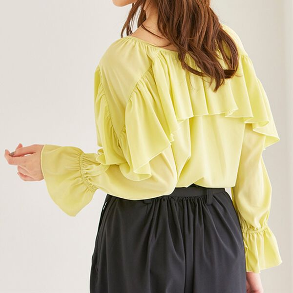 RANAN（ラナン）の「ラッフルフリルブラウス（ブラウス）」｜詳細画像
