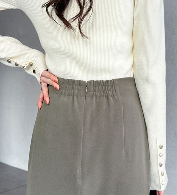 GeeRA（ジーラ）の「オンオフ着られる！スリットタイトスカート（ロングスカート）」｜詳細画像