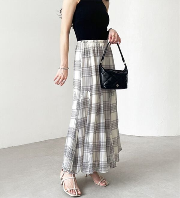 GeeRA（ジーラ）の「切替フレアーロングスカート（ロングスカート）」｜詳細画像