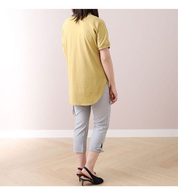 BELLUNA（ベルーナ）の「美脚ストレッチ裾リボンクロップドパンツ（クロップドパンツ）」｜詳細画像