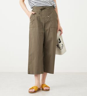 BELLUNA（ベルーナ）の「【店舗・ネット限定】サラリ綿混ベイカーワイドパンツ（ワイドパンツ・ガウチョ）」｜詳細画像