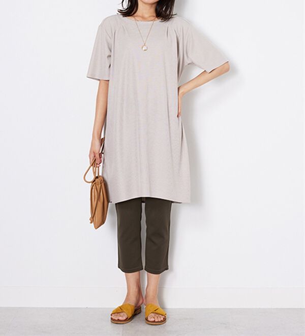 BELLUNA（ベルーナ）の「【接触冷感】ヒンヤリ速乾！かのこ素材レギンスパンツ（スパッツ・レギンス）」｜詳細画像