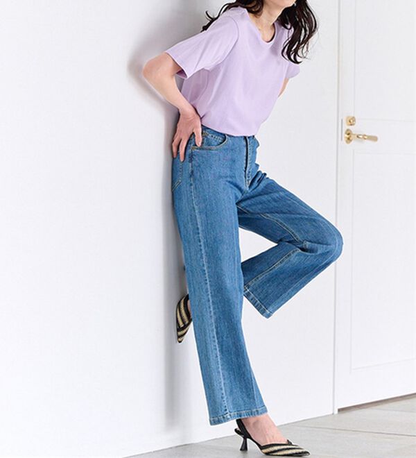 RANAN（ラナン）の「＜BC＞綿100％ひんやりラウンドヘムプルオーバー（カットソー）」｜詳細画像