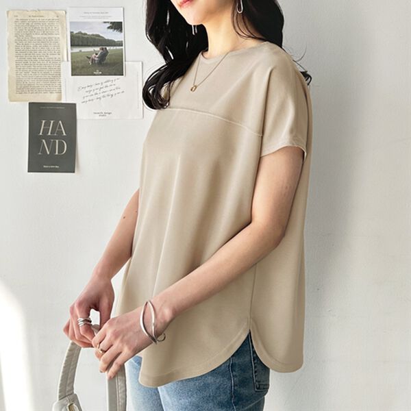 GeeRA（ジーラ）の「前後２ＷＡＹハーフジップＴブラウス（ブラウス）」｜詳細画像