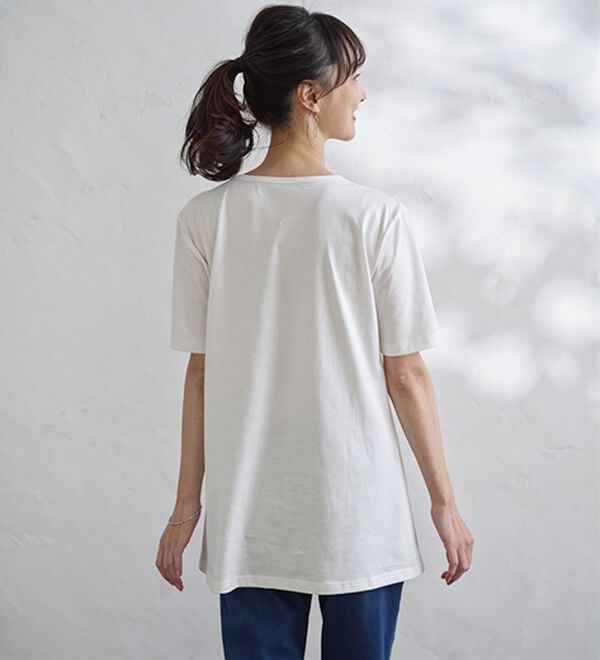 BELLUNA（ベルーナ）の「綿１００％プリントＴシャツ（Tシャツ）」｜詳細画像