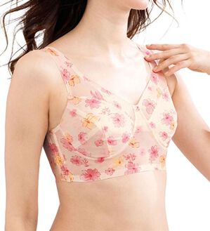 LAVIENNE（ラヴィエンヌ）の「涼感メッシュのさらぴたブラ（ブラジャー）」｜ピンク