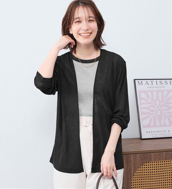 Viola e Viola（ヴィオラ エ ヴィオラ）の「【選べる丈】こなれカーデ（その他カーディガン）」｜詳細画像