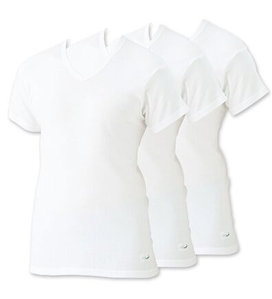 「【３枚組】＜クロコダイル＞脇に縫い目のない筒編綿１００％インナー（メンズ肌着・インナーウェア）」