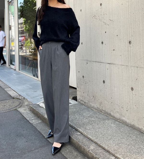 GeeRA（ジーラ）の「シャギーオフショルニット（ニット・セーター）」｜詳細画像