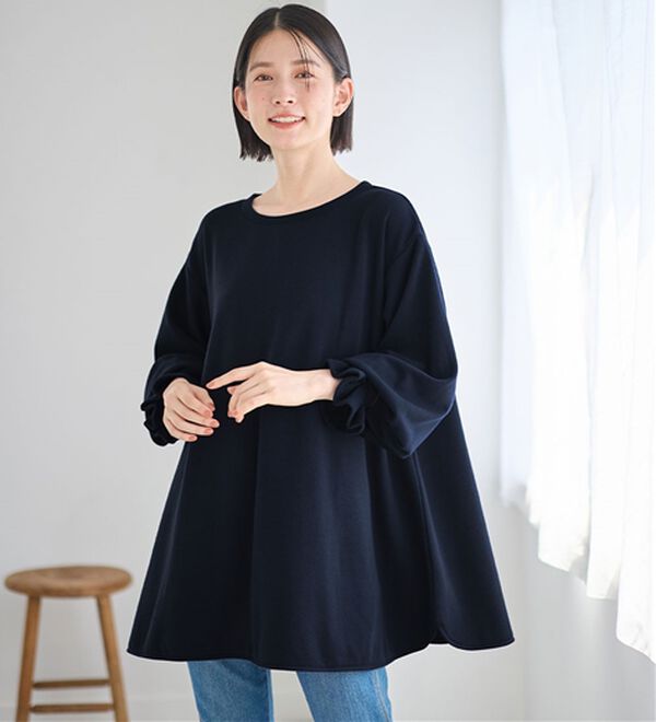 Viola e Viola（ヴィオラ エ ヴィオラ）の「裏ファー袖タックチュニック（チュニック）」｜詳細画像