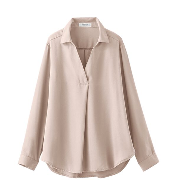 BELLUNA（ベルーナ）の「ジョーゼットスキッパーシャツチュニック（シャツ）」｜詳細画像