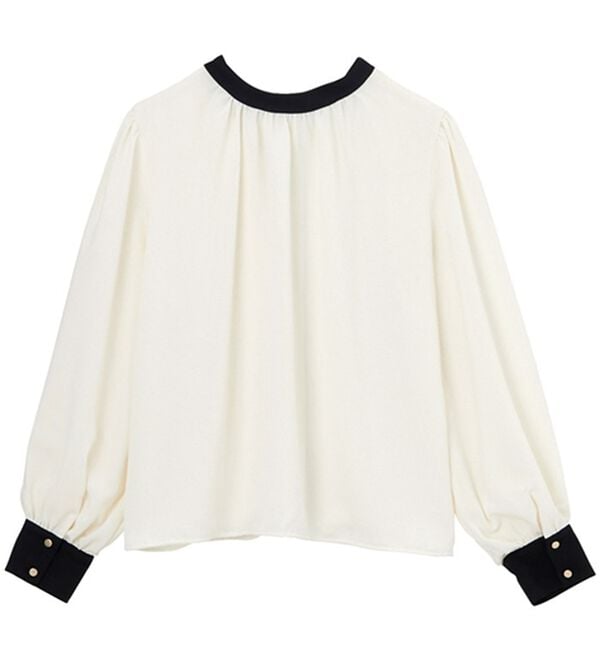 GeeRA（ジーラ）の「前後２ＷＡＹバイカラーブラウス（ブラウス）」｜詳細画像