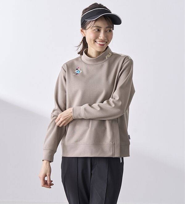 BELLUNA（ベルーナ）の「【Ｄｉｓｎｅｙ／ＦＩＬＡ】ダンボールニットスリットプルオーバー（カットソー）」｜詳細画像