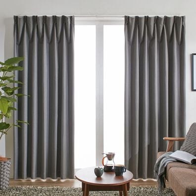 iellio（イエリオ）の「１００％遮光・断熱保温・防音・天然素材風カーテン（ドレープカーテン）」