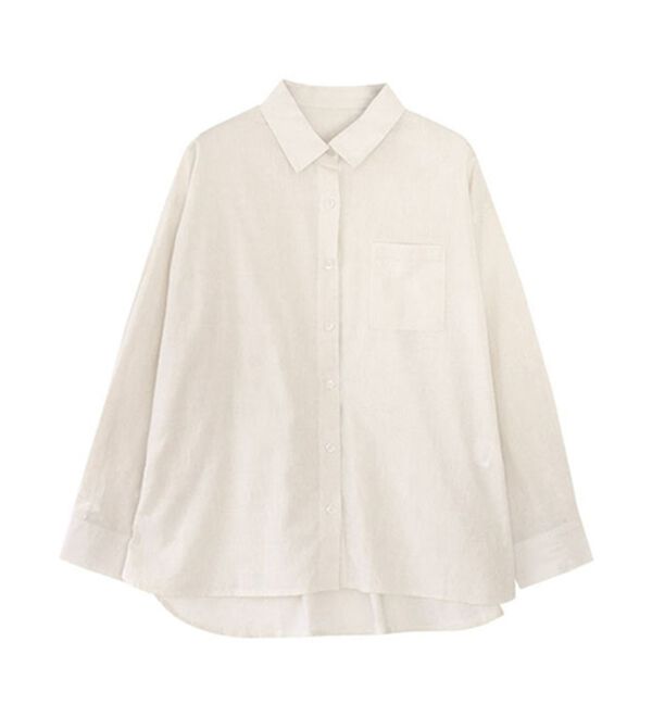 Pierrot（ピエロ）の「綿１００％オーバーサイズシャツ（シャツ）」｜詳細画像