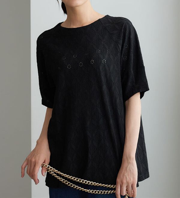 BELLUNA（ベルーナ）の「総レース素材Dカン使いチュニック（チュニック）」｜詳細画像