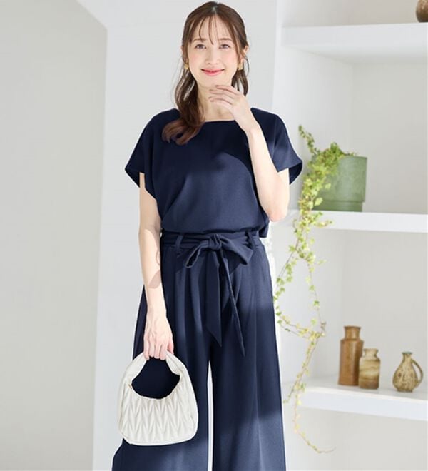 alotta（アロッタ）の「【２点セット】ひんやり涼しいこなれセットアップ（セットアップ）」｜詳細画像