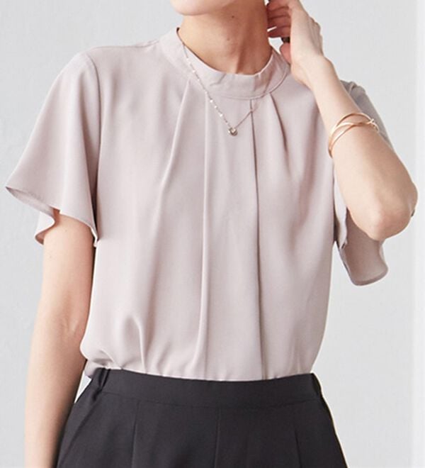 RANAN（ラナン）の「【新色追加】機能付タックデザインブラウス（ブラウス）」｜詳細画像