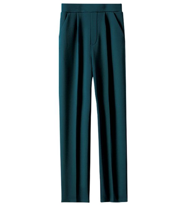 BELLUNA（ベルーナ）の「裏起毛ジョーゼット素材テーパードパンツ（テーパードパンツ）」｜詳細画像