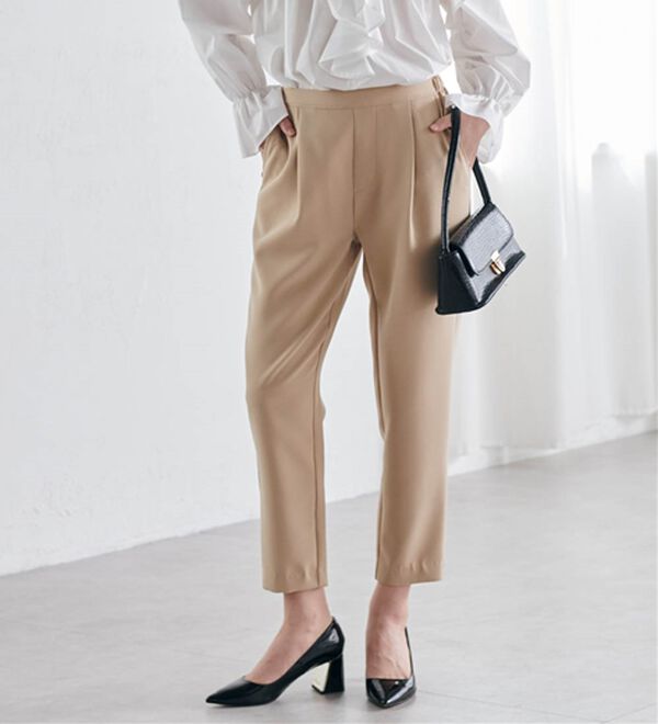 RANAN（ラナン）の「美脚シルエットクロップドパンツ（フルレングスパンツ）」｜詳細画像