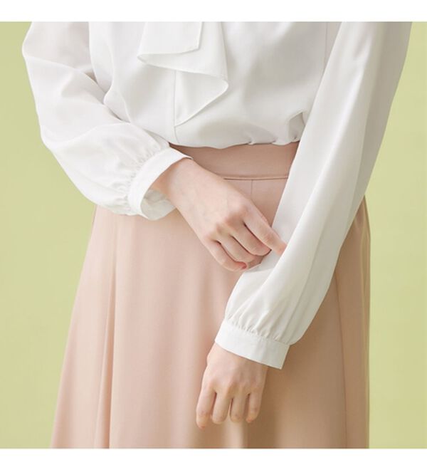 alotta（アロッタ）の「金ボタン付ボウタイブラウス（ブラウス）」｜詳細画像