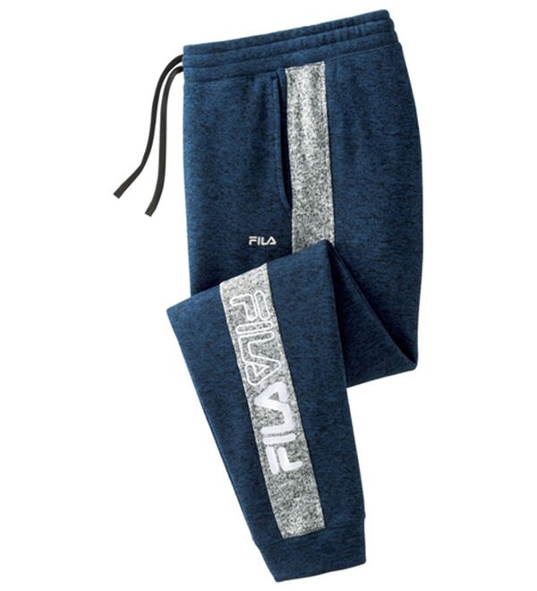 「【３本組】＜フィラ＞ニットフリース暖かアクティブパンツ（メンズフルレングスパンツ）」｜詳細画像