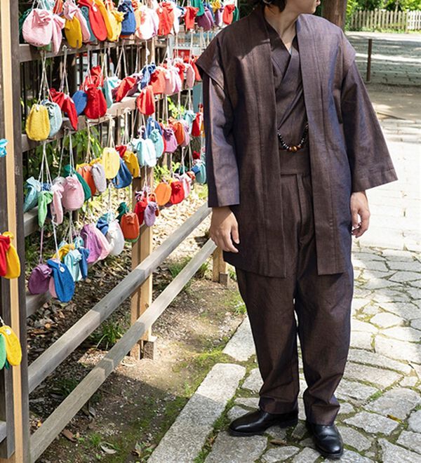 「三河木綿和風着物スーツ「翠」（メンズ和装・浴衣・和装グッズ）」｜詳細画像