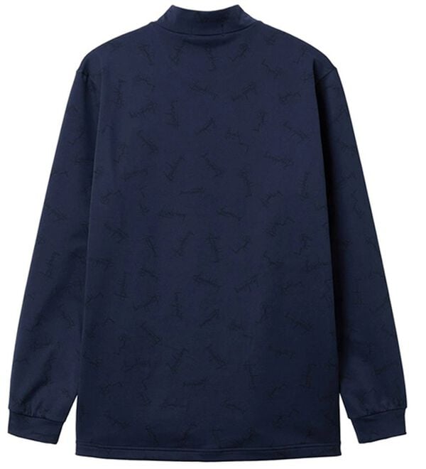 「シーズン柄モックネック長袖シャツ（メンズカットソー）」｜詳細画像