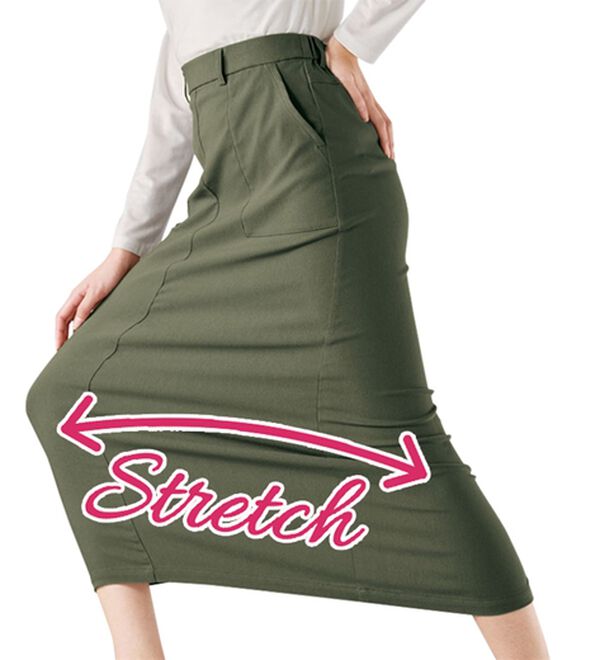 BELLUNA（ベルーナ）の「走れる！体型カバーナロースカート（ロングスカート）」｜詳細画像