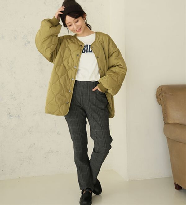 A HAPPY MARILYN（アハッピーマリリン）の「【Ｌ～５Ｌ】楽・暖・美脚！ストレッチ裏起毛パンツ（フルレングスパンツ）」｜詳細画像