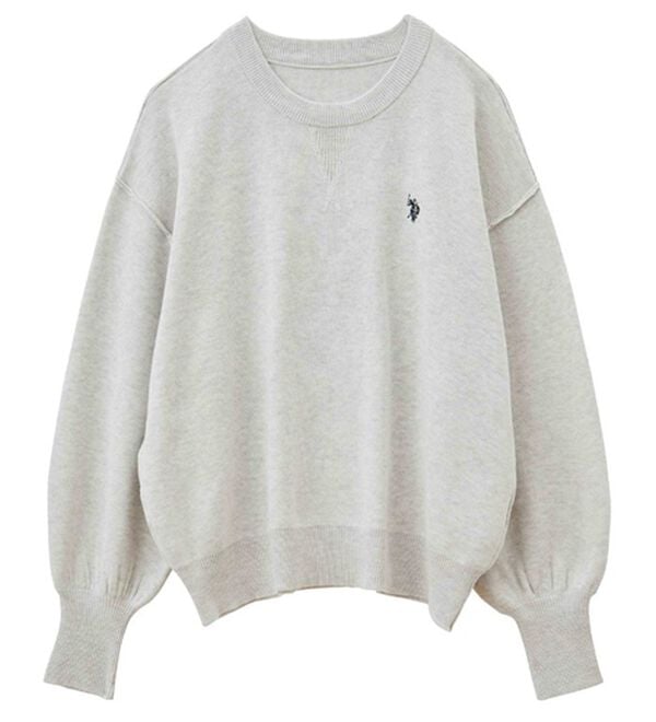 GeeRA（ジーラ）の「【U.S. POLO ASSN.】スウェットライクニット（ニット・セーター）」｜詳細画像