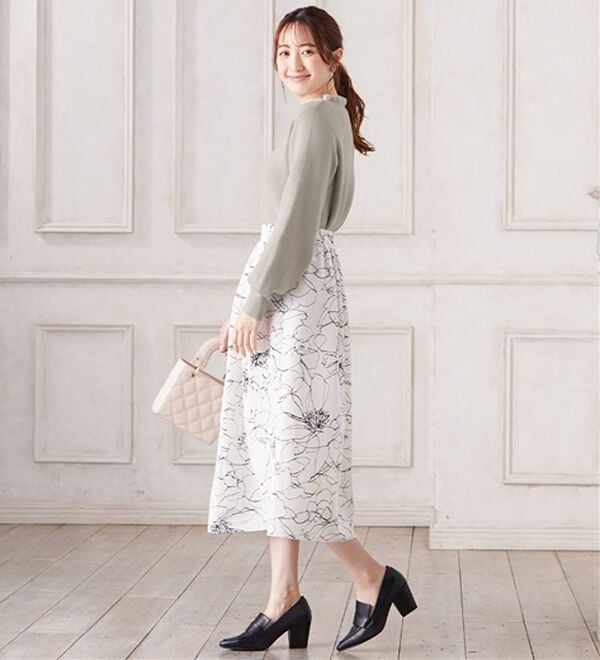 alotta（アロッタ）の「毛布のように温かい　裏シャギーパフ袖ニット（ニット・セーター）」｜詳細画像