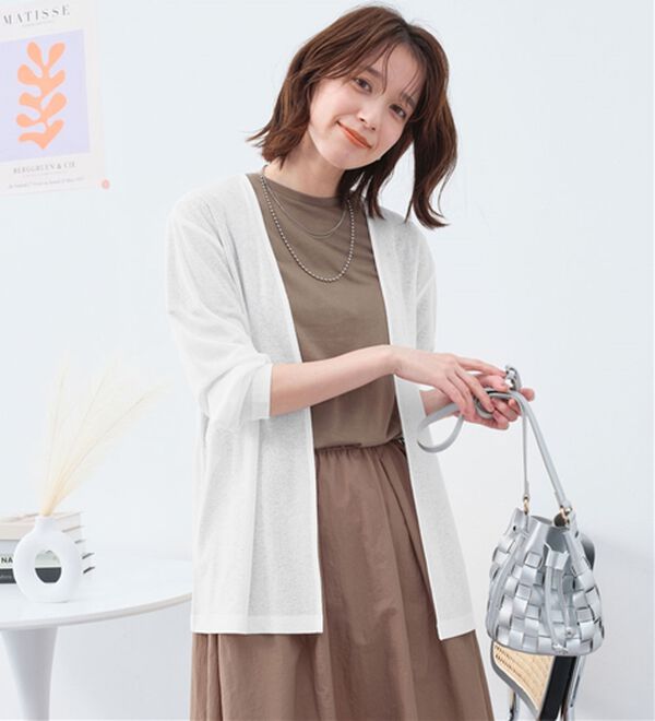 Viola e Viola（ヴィオラ エ ヴィオラ）の「【選べる丈】こなれカーデ（その他カーディガン）」｜詳細画像