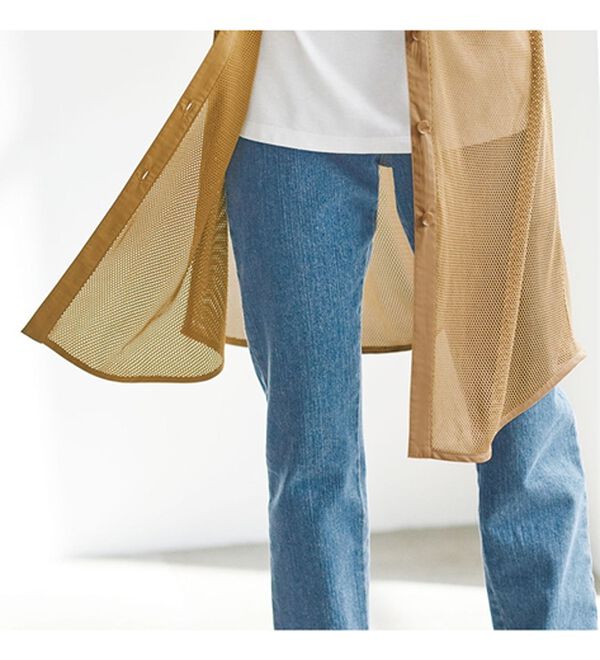 BELLUNA（ベルーナ）の「さっと羽織るだけ！メッシュ素材ロングジャケット（その他ジャケット）」｜詳細画像