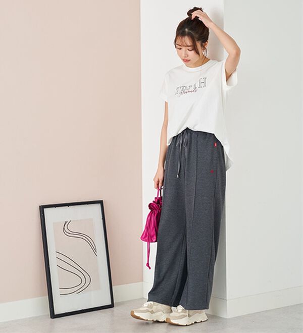 BELLUNA（ベルーナ）の「ひんやリッチコットン大人のゆったりドルマンＴシャツ（カットソー）」｜詳細画像