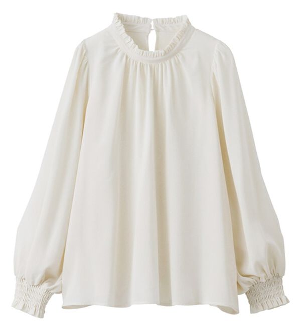 GeeRA（ジーラ）の「フリル衿バルーンスリーブブラウス（ブラウス）」｜詳細画像