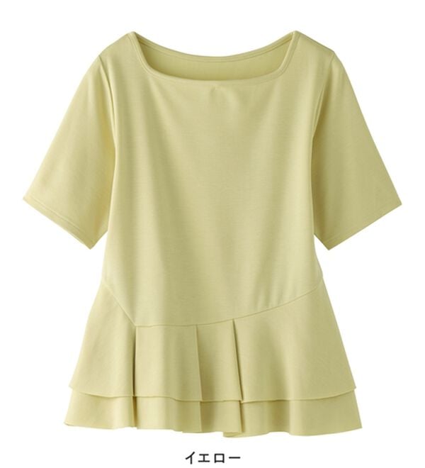 alotta（アロッタ）の「スクエアネックティアードトップス（カットソー）」｜詳細画像