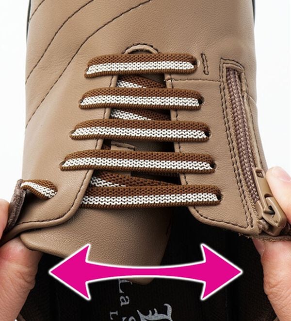 ルフラン（ルフラン）の「＜ラシーナリュクス＞４Ｅ牛革甲ゴムシューズ（スニーカー）」｜詳細画像