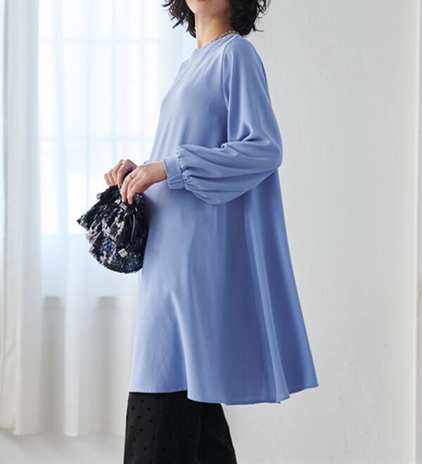 RANAN（ラナン）の「２ＷＡＹボタン使いフレアーブラウス（ブラウス）」｜詳細画像