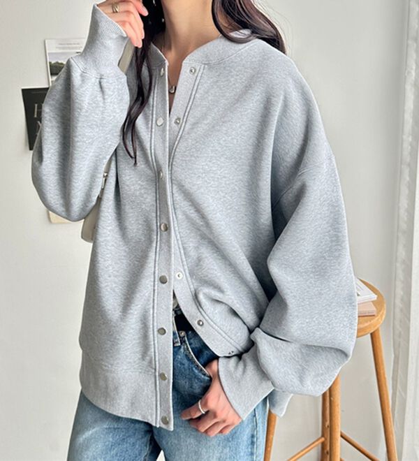 GeeRA（ジーラ）の「前後２ＷＡＹ裏起毛スウェットカーデ（その他カーディガン）」｜詳細画像