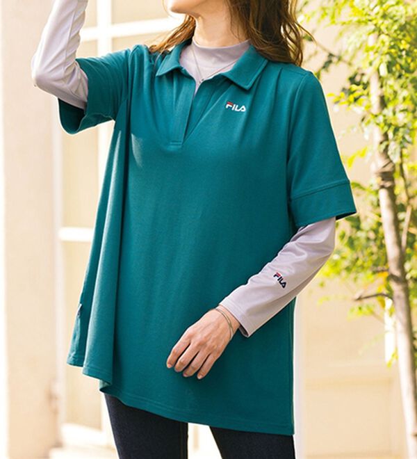 ルフラン（ルフラン）の「【３点セット】＜ＦＩＬＡ＞涼やか！インナー付ポロ（ポロシャツ）」｜詳細画像